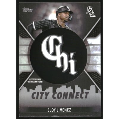 2023 Topps City Connect Commemorative Patch Black #CCEJ Eloy Jimenez
