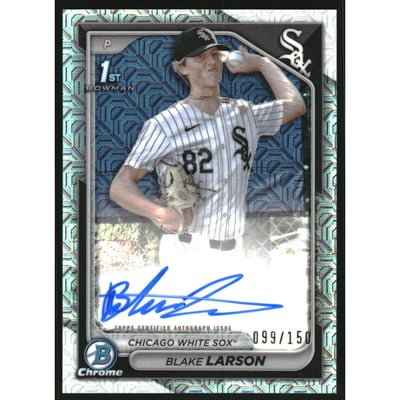 2024 Bowman Chrome Draft Autographs HTA Choice Refractors #CPABL Blake Larson