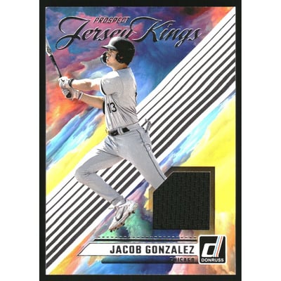 2024 Donruss Prospect Jersey Kings #1 Jacob Gonzalez
