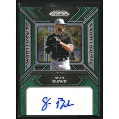2024 Panini Prizm Sensational Signatures Prizms Green #69 Sean Burke