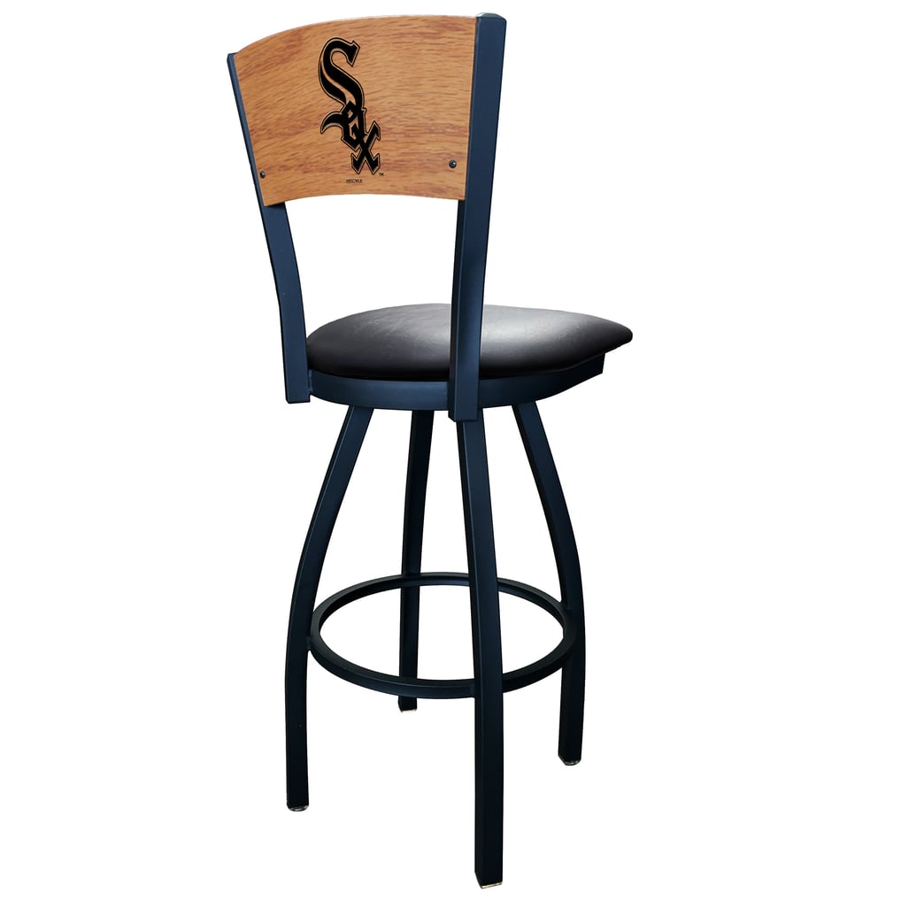 Chicago White Sox 36" Vinyl Swivel Laser Engraved Counter Stool - Black