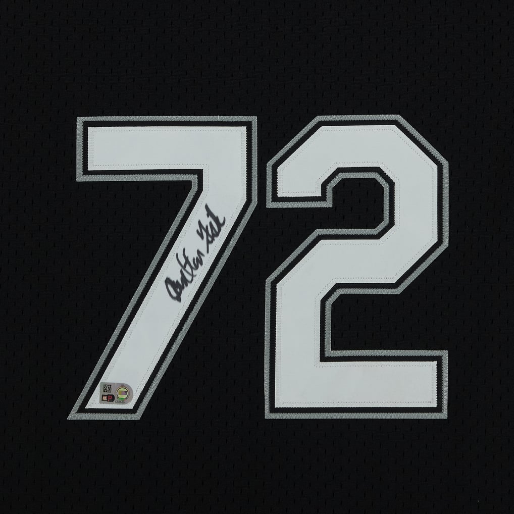 Carlton Fisk Chicago White Sox Autographed Fanatics Authentic Black Mitchell & Ness Authentic Batting Practice Jersey 