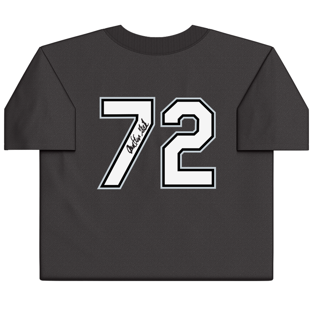 Carlton Fisk Chicago White Sox Autographed Fanatics Authentic Black Mitchell & Ness Authentic Batting Practice Jersey 