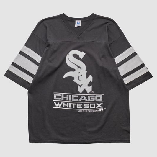 Chicago White Sox Logo 7 1990 T-shirt - Black - XL by Fanatics Real Vintage