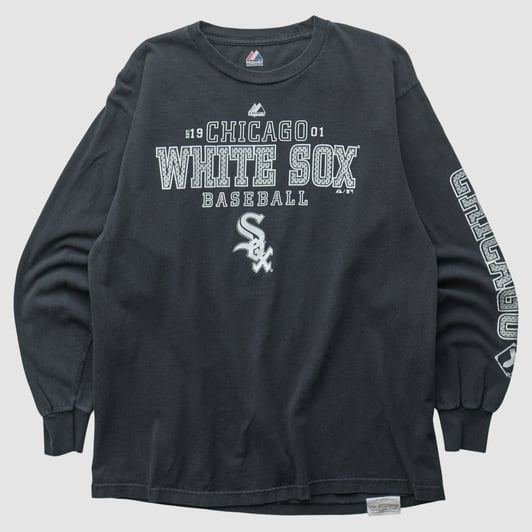 Chicago White Sox Majestic 2010s Long Sleeve T-shirt - Black - S by Fanatics Real Vintage