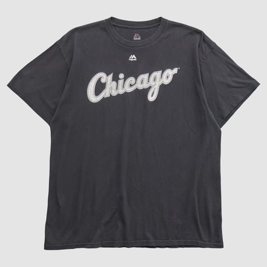 Chicago White Sox Majestic 2010s T-shirt - Black - XL by Fanatics Real Vintage