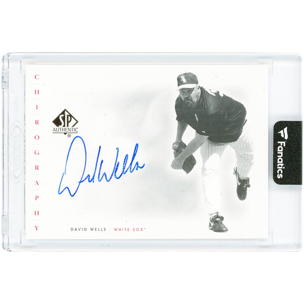 David Wells Chicago White Sox Autographed 2001 Upper Deck SP Authentic Chirography #DW Card