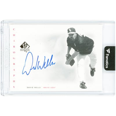 David Wells Chicago White Sox Autographed 2001 Upper Deck SP Authentic Chirography #DW Card
