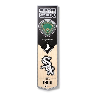 Chicago White Sox Fanpoint 8'' x 32'' 3D StadiumView Banner