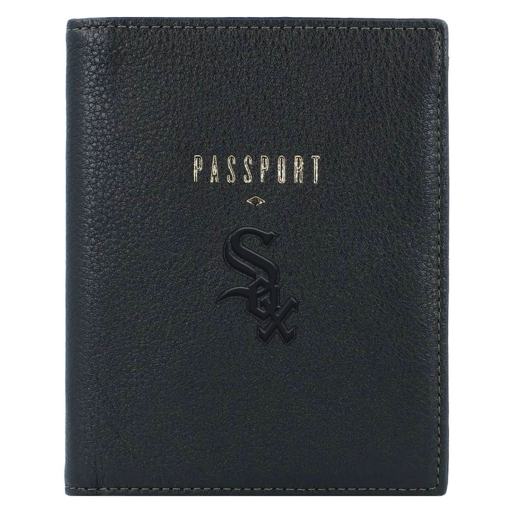 Chicago White Sox Fossil Travel RFID Passport Case - Black