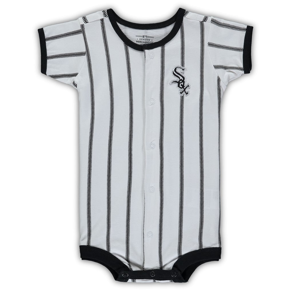 Chicago White Sox Infant Pinstripe Power Hitter Coverall - White