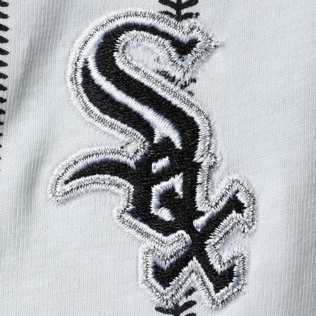 Chicago White Sox Infant Pinstripe Power Hitter Coverall - White