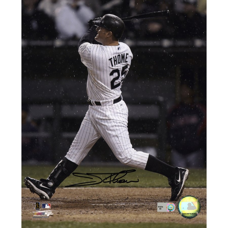 Autographed Chicago White Sox Jim Thome Fanatics Authentic 8
