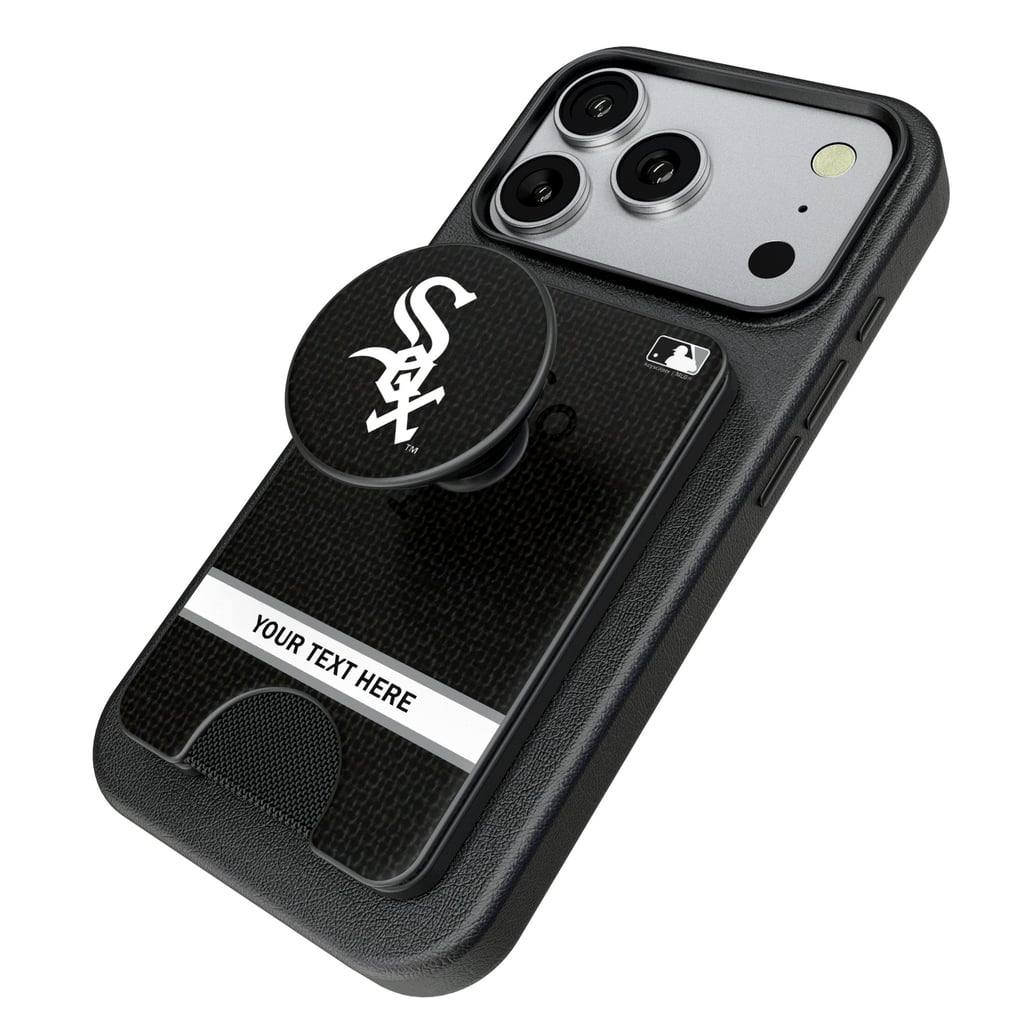 Chicago White Sox Keyscaper Personalized Solid PopSockets Magnetic Wallet