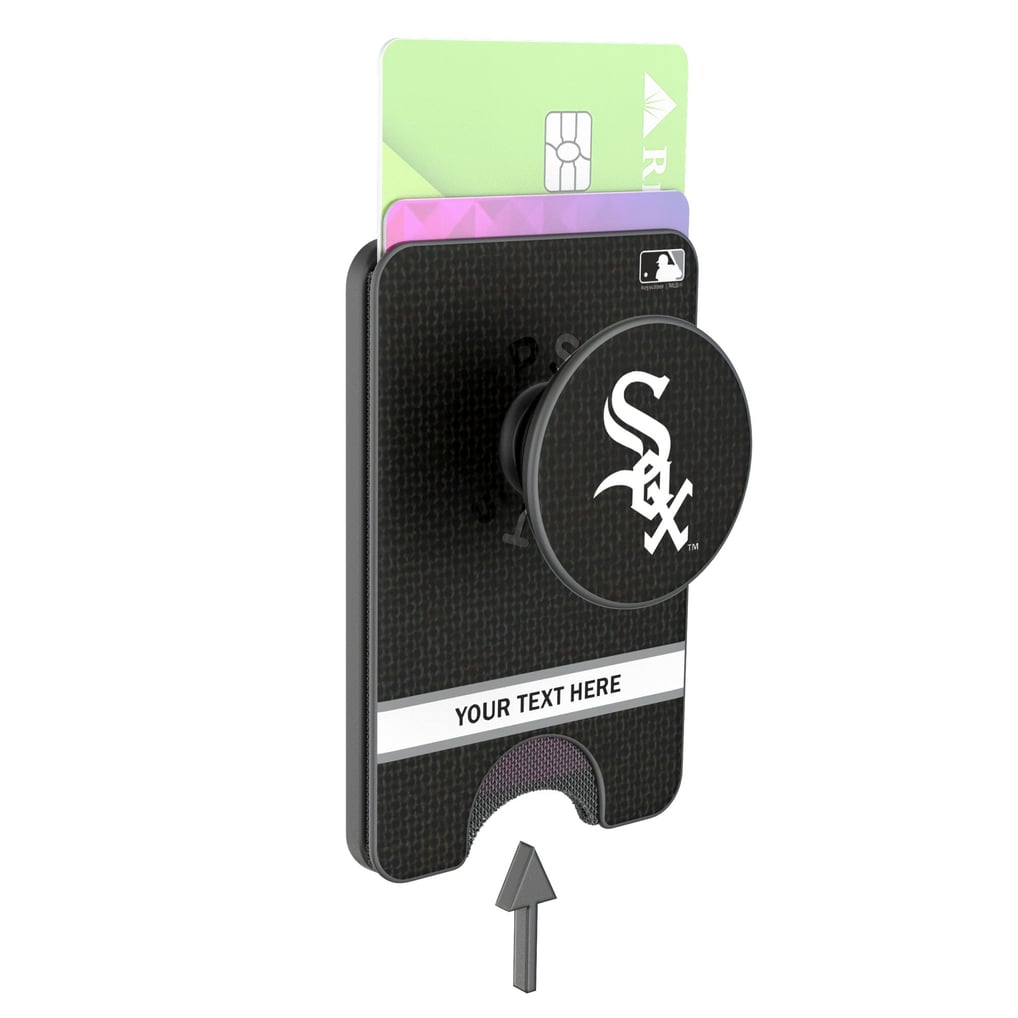 Chicago White Sox Keyscaper Personalized Solid PopSockets Magnetic Wallet