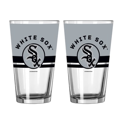 Chicago White Sox Logo Brands Two-Piece 16oz. Horizon Pint Glass Set