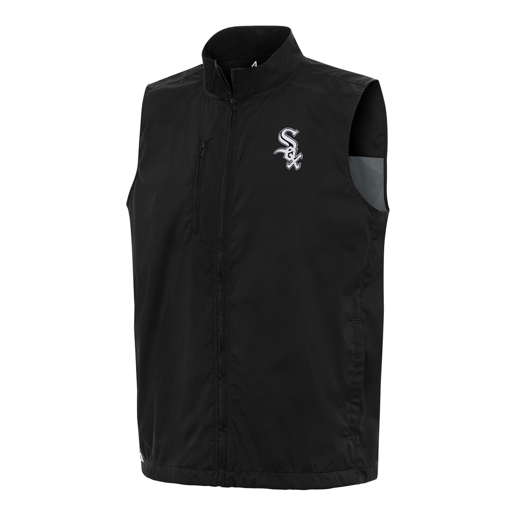 Chicago White Sox Antigua Brisk Full-Zip Vest - Black