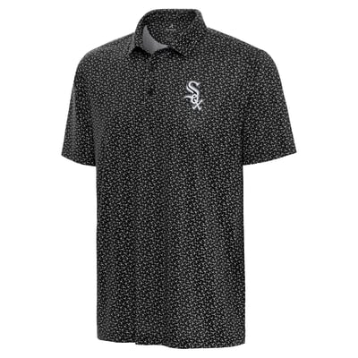 Chicago White Sox Antigua Logo Vigorous Polo - Black