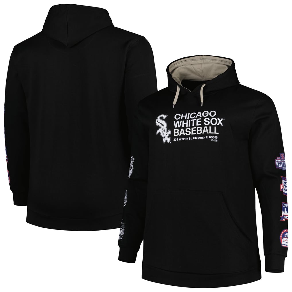 Chicago White Sox Big & Tall Fleece Pullover Hoodie - Black