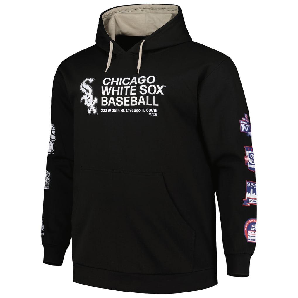 Chicago White Sox Big & Tall Fleece Pullover Hoodie - Black