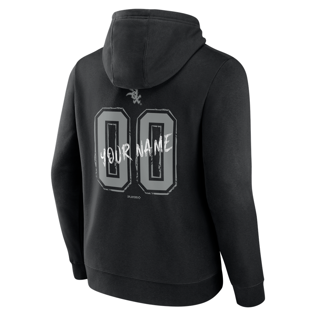 Chicago White Sox  Hustle Personalized Name & Number Hoodie - Black