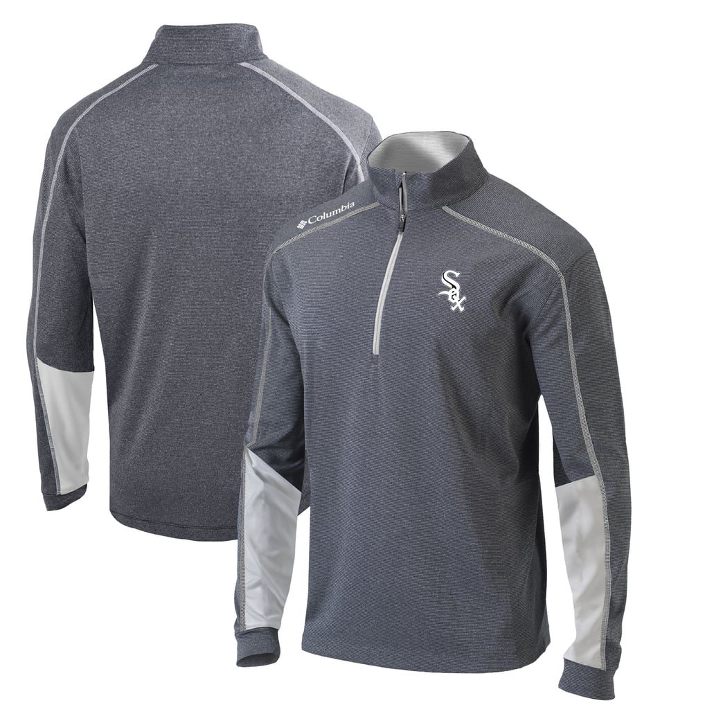  Chicago White Sox Columbia Omni-Wick Shotgun 2.0 Quarter-Zip Pullover Top - Charcoal/White