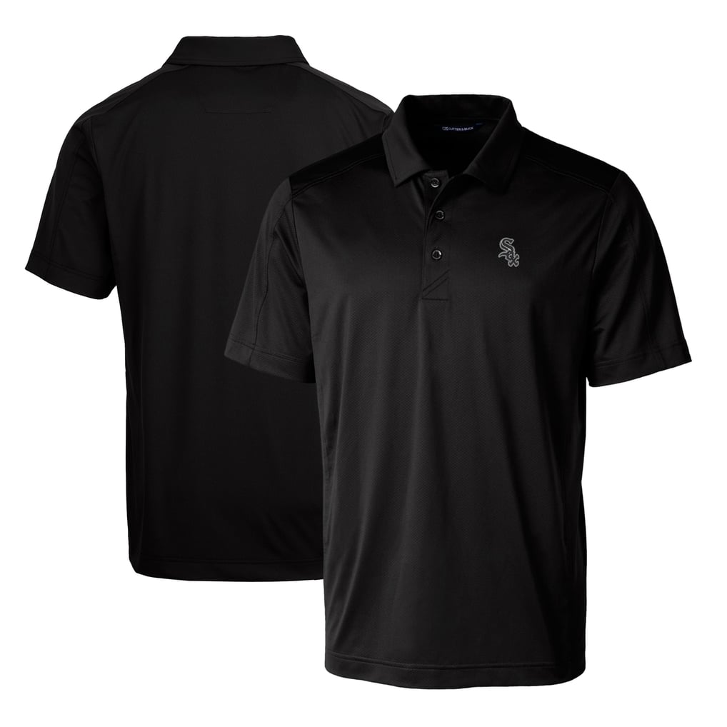 Chicago White Sox Cutter & Buck Prospect Textured Stretch Big & Tall Polo - Black