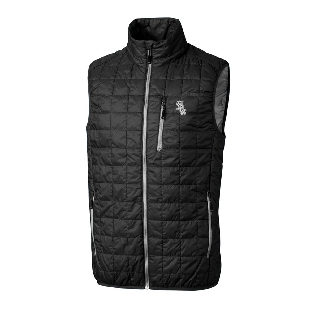 Chicago White Sox Cutter & Buck Rainier Full-Zip Puffer Vest - Black