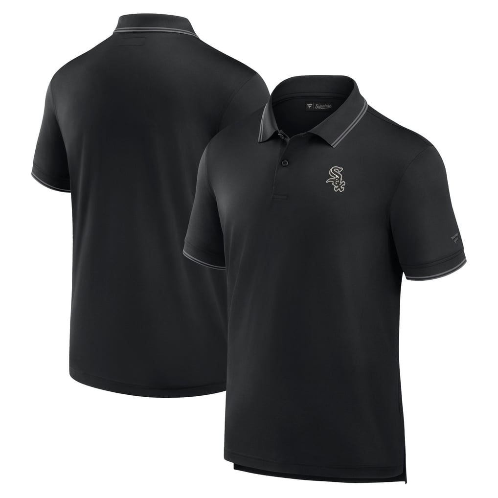 Chicago White Sox Fanatics Front Office Pique Polo - Black