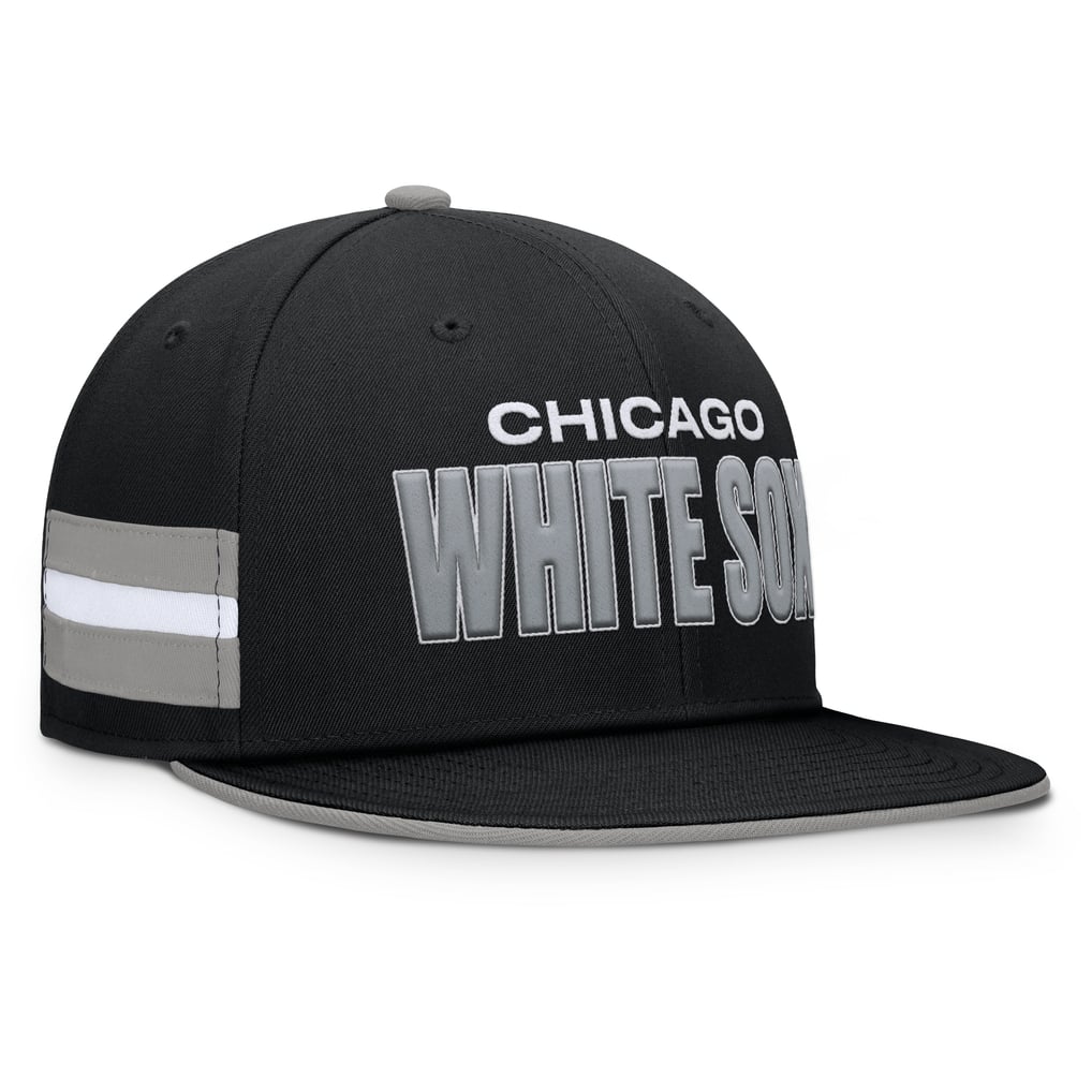  Chicago White Sox Fanatics Pick Off Fitted Hat - Black