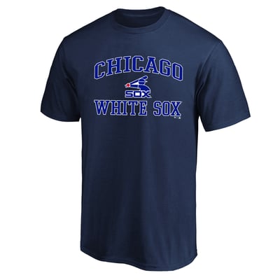  Chicago White Sox Fanatics Big & Tall Cooperstown Collection Heart & Soul T-Shirt - Navy