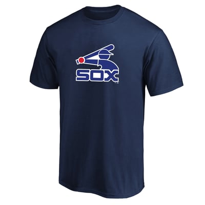  Chicago White Sox Fanatics Big & Tall Cooperstown Collection Logo T-Shirt - Navy