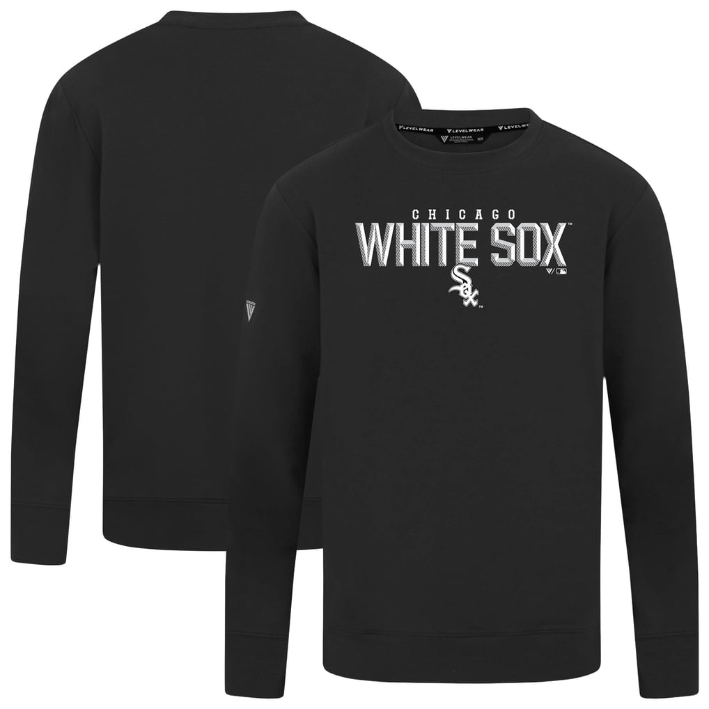  Chicago White Sox Levelwear Mandate Carve Tri-Blend Sweatshirt - Black