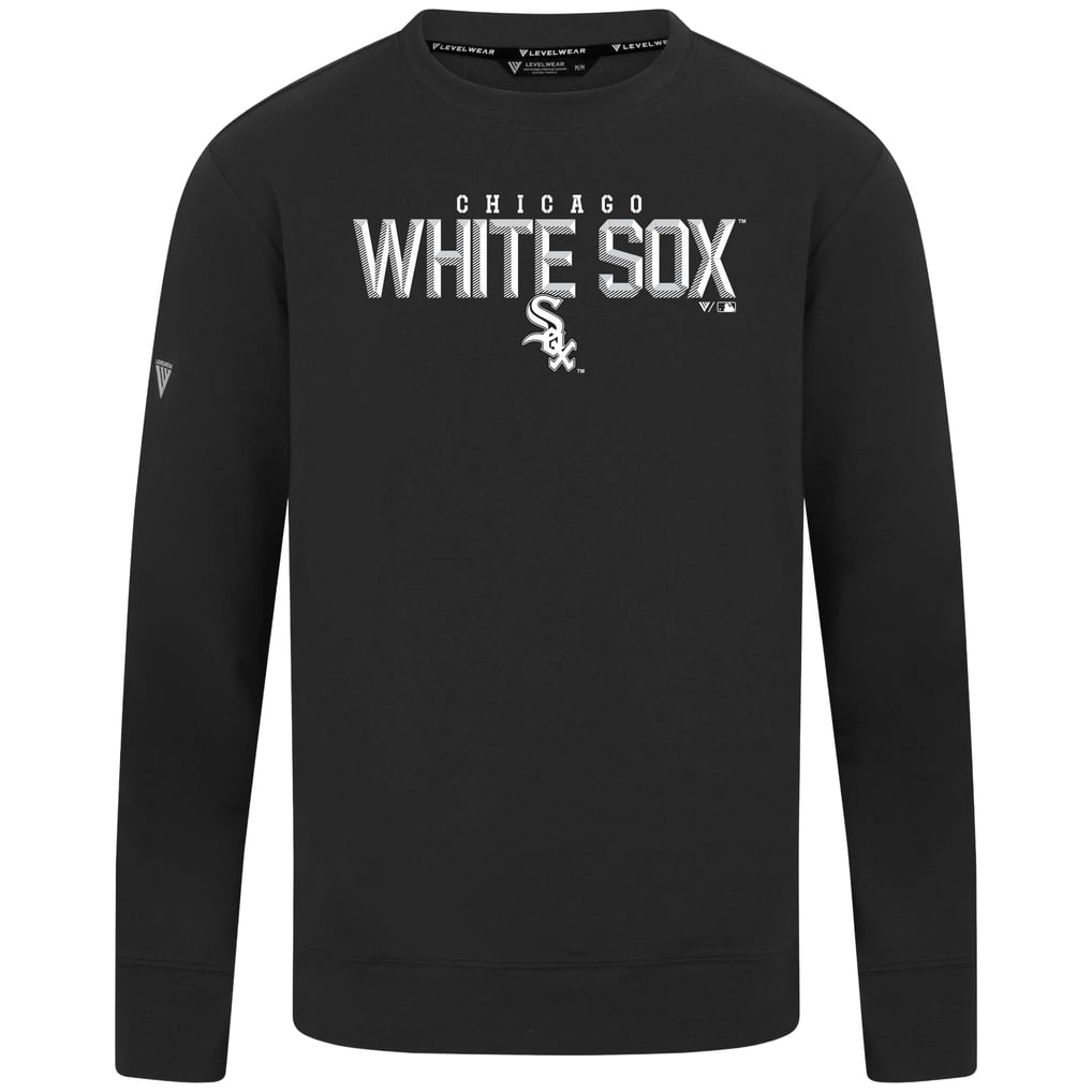  Chicago White Sox Levelwear Mandate Carve Tri-Blend Sweatshirt - Black