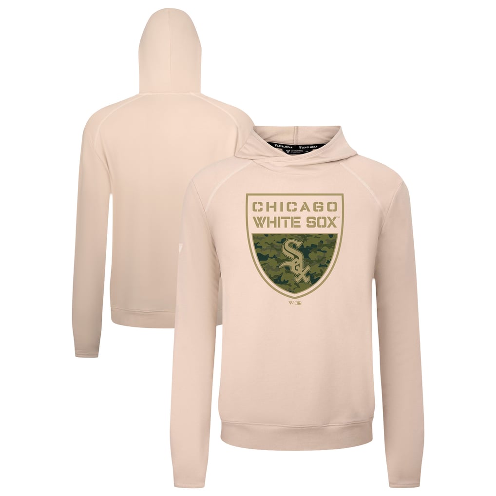  Chicago White Sox Levelwear Mandate Buckler Tri-Blend Pullover Hoodie - Khaki