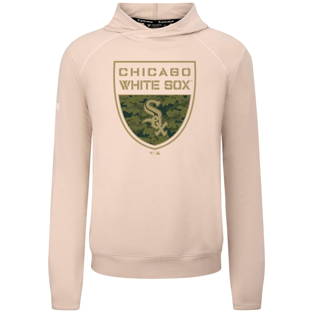  Chicago White Sox Levelwear Mandate Buckler Tri-Blend Pullover Hoodie - Khaki