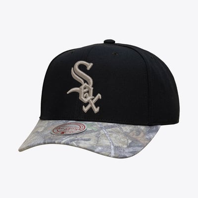  Chicago White Sox Mitchell & Ness Midnight Timber Pro Snapback Hat - Black