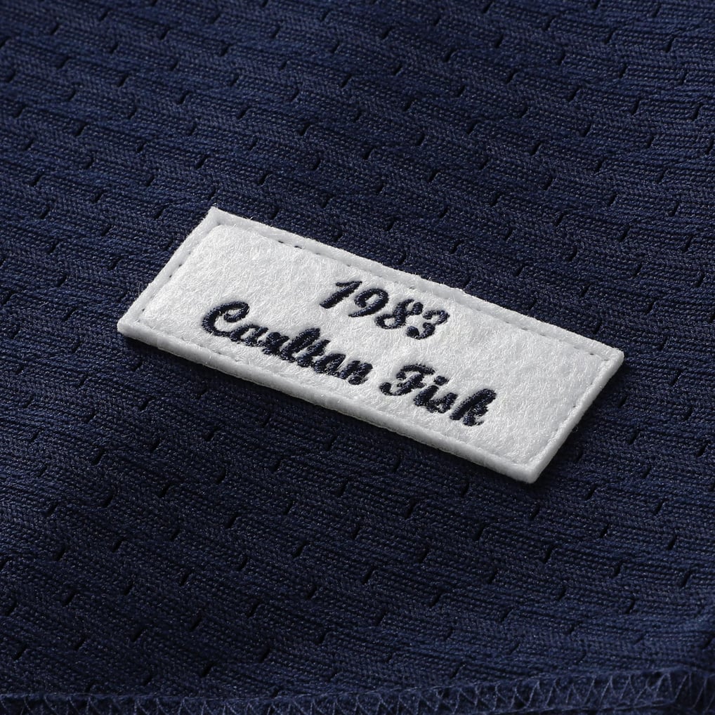 Carlton Fisk Chicago White Sox Mitchell & Ness Authentic Batting Practice Jersey - Navy