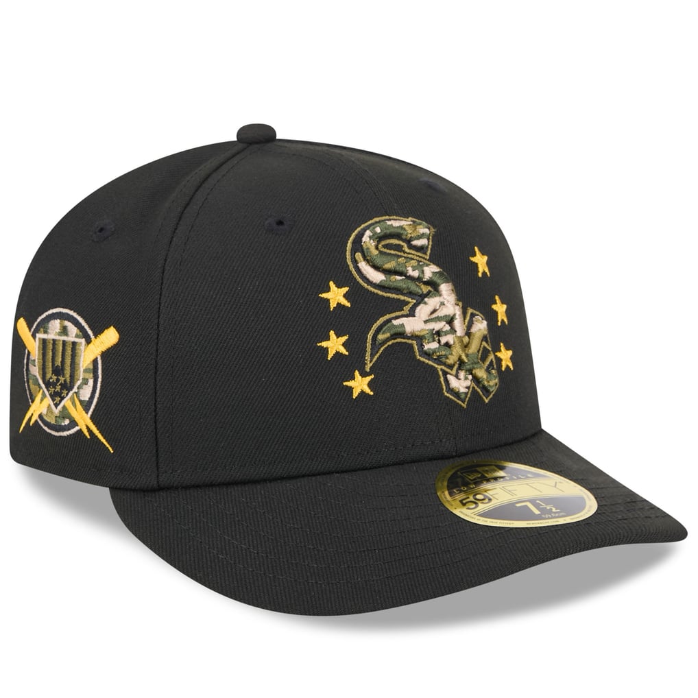  Chicago White Sox New Era 2024 Armed Forces Day Low Profile 59FIFTY Fitted Hat - Black