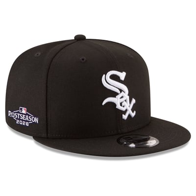 Chicago White Sox New Era 2026 MLB Postseason Side Patch 9FIFTY Snapback Hat - Black