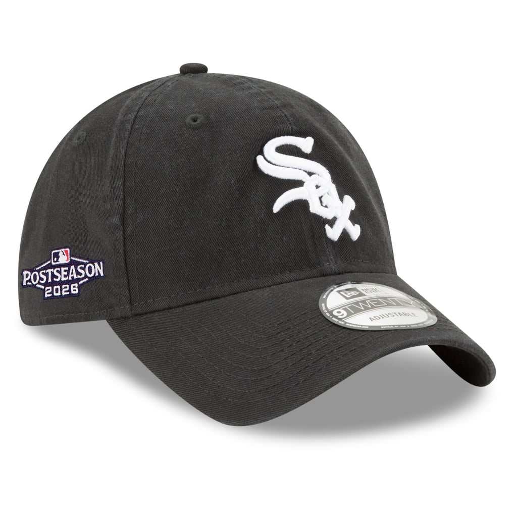 Chicago White Sox New Era 2026 MLB Postseason Side Patch 9TWENTY Adjustable Hat - Black