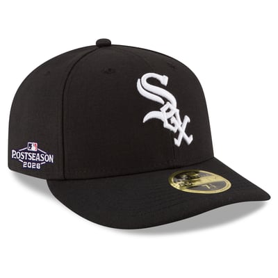 Chicago White Sox New Era 2026 MLB Postseason Side Patch Low Profile 59FIFTY Fitted Hat - Black
