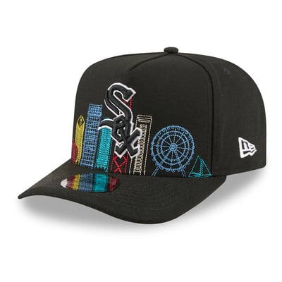  Chicago White Sox New Era 9FIFTY Night City Skyline A-Frame Snapback Hat - Black