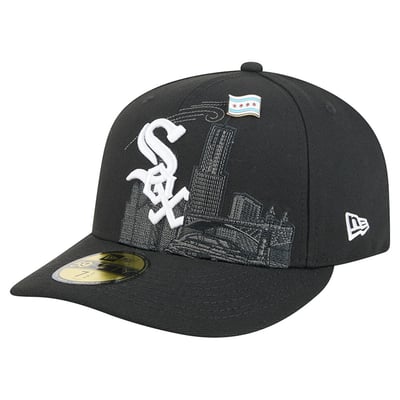 Chicago White Sox New Era City Icon Pin 59FIFTY Fitted Hat - Black