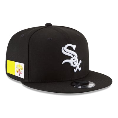 Chicago White Sox New Era The Vatican Side Patch 9FIFTY Snapback Hat - Black