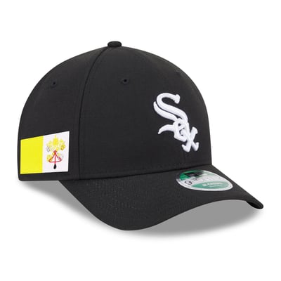 Chicago White Sox New Era The Vatican Side Patch Player Replica 9FORTY M-Crown Adjustable Hat - Black