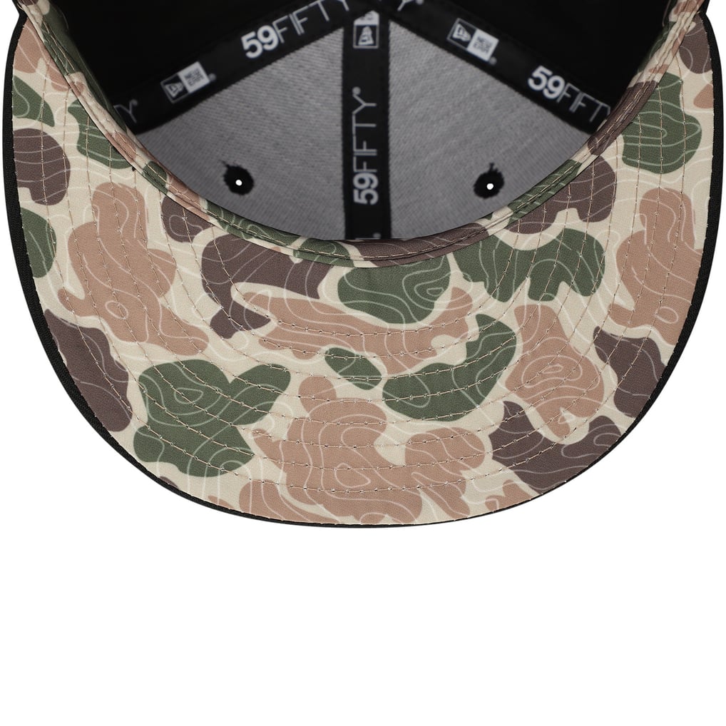 Chicago White Sox New Era Troop Chant Camo Undervisor 59FIFTY Fitted Hat - Black
