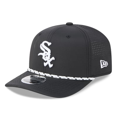  Chicago White Sox New Era Vented 9SEVENTY Rope Adjustable Hat - Black