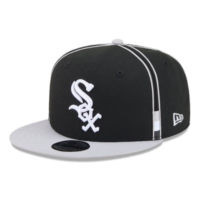 Chicago White Sox New Era 9FIFTY Soutache Snapback Hat - Black/Gray