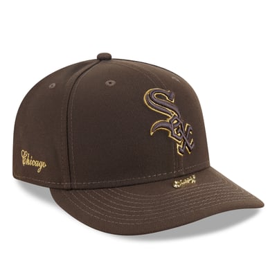 Chicago White Sox New Era Visor Pin A-Frame 59FIFTY Fitted Hat - Brown